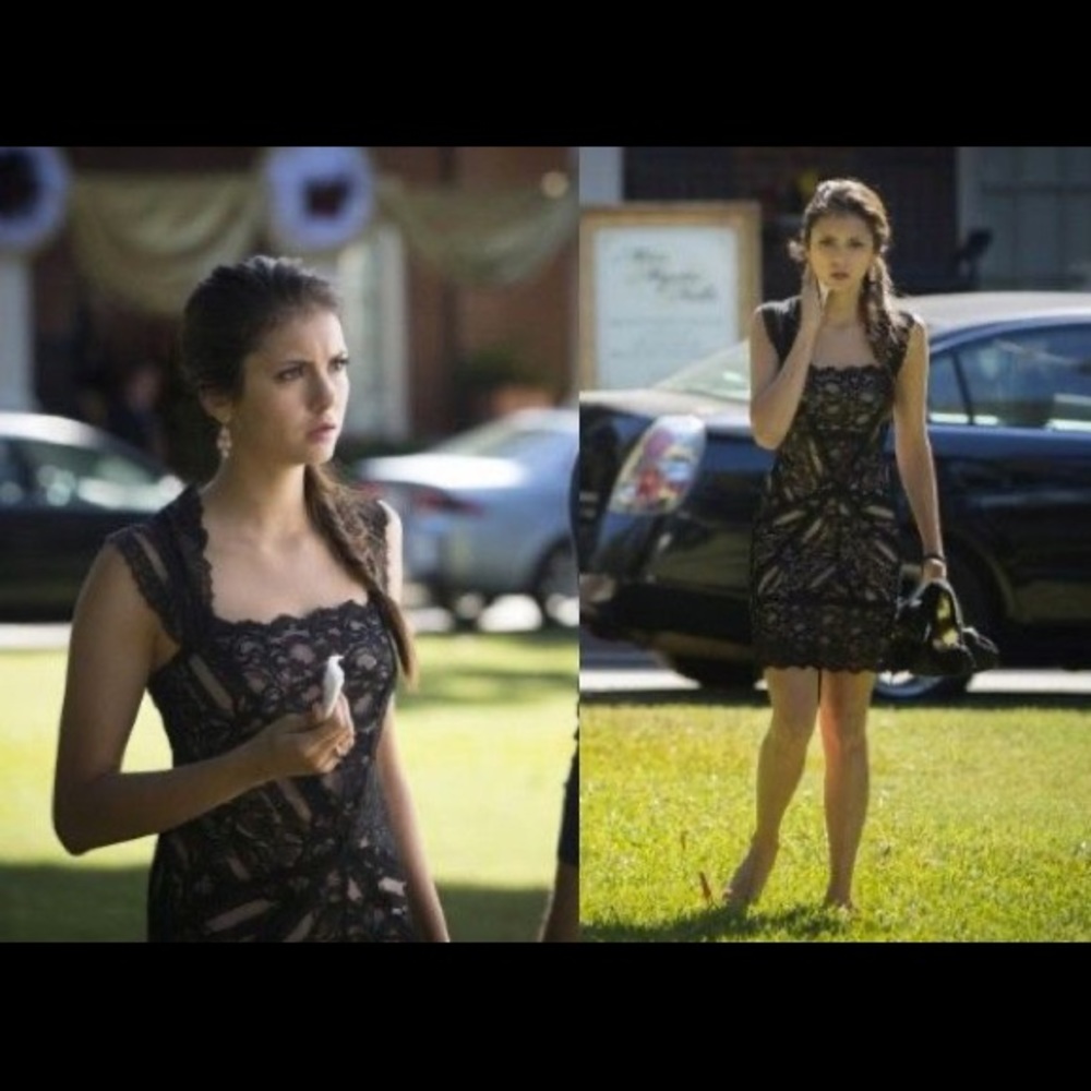 Nicole Miller lace dress as seen on Elena Gilbert